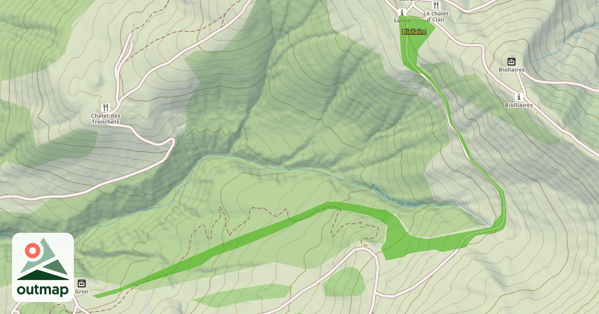 Map of Biollaire