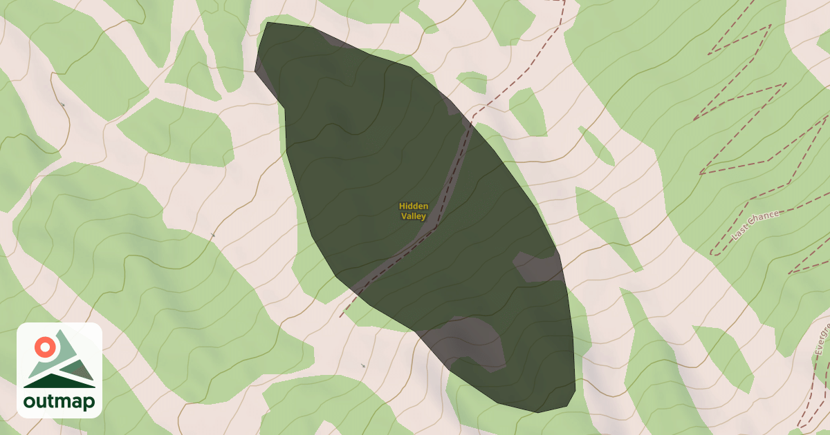 Map of Hidden Valley