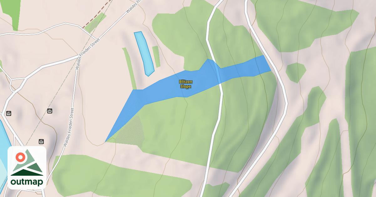 Map of Blitzen Slope