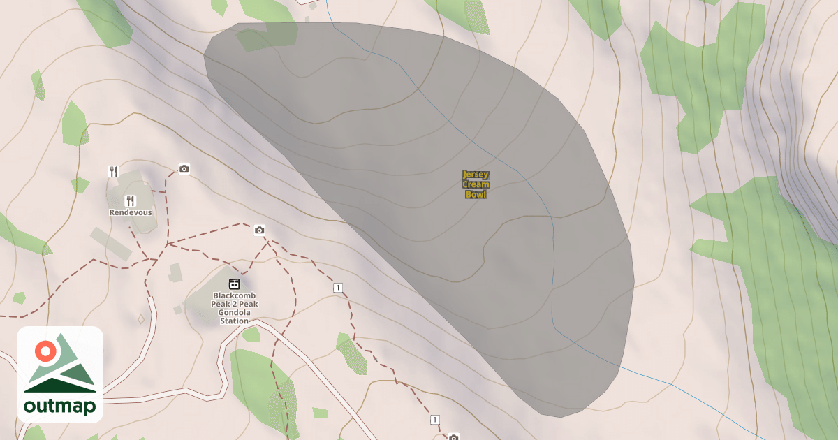 Map of Jersey Cream Bowl