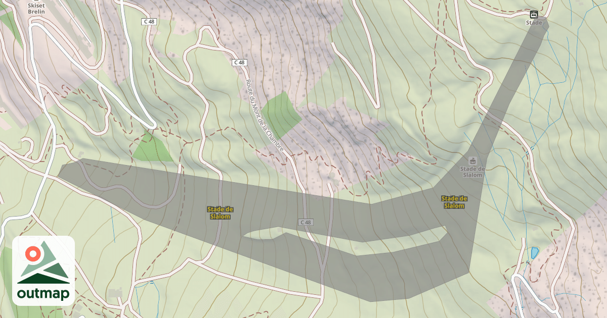 Map of Stade de Slalom