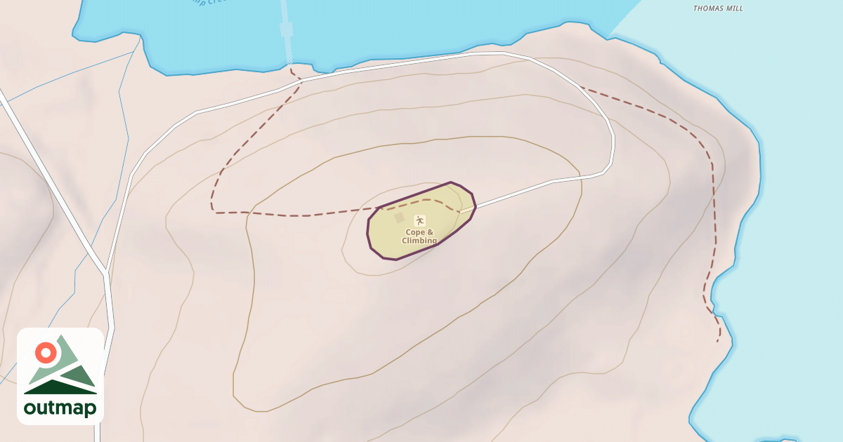 Map of Cope & Climbing