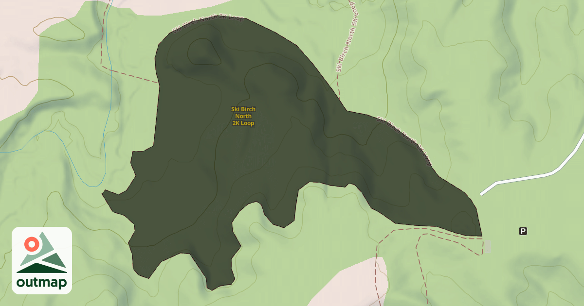 Map of Ski Birch North 2K Loop