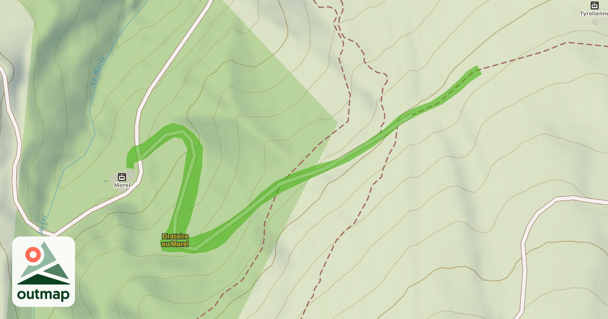 Map of Oratoire au Morel
