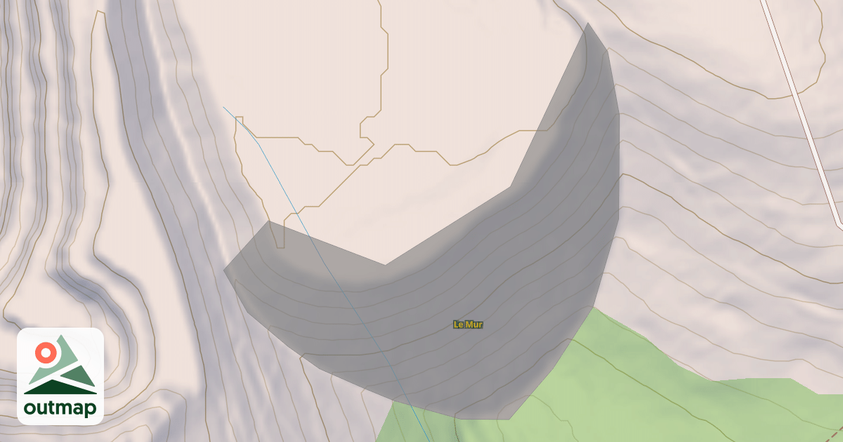 Map of Le Mur