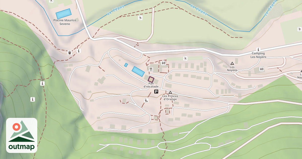 Map of Pan d'escalade