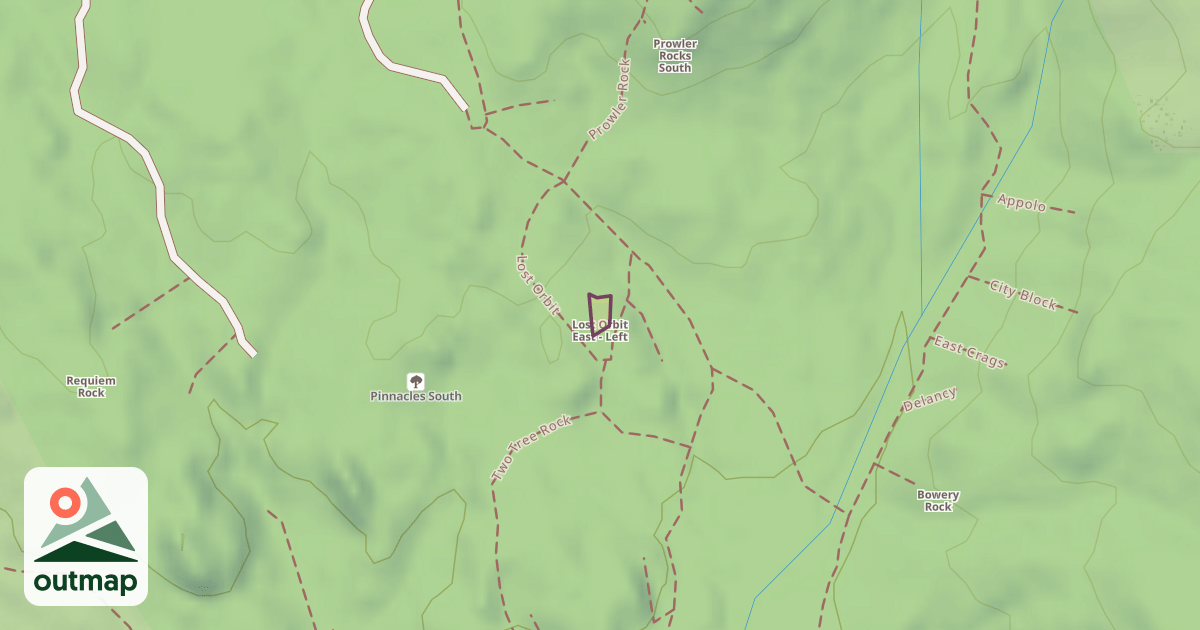 Map of Lost Orbit East - Left