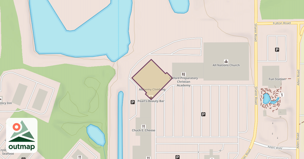 Map of Alchemy Climbing