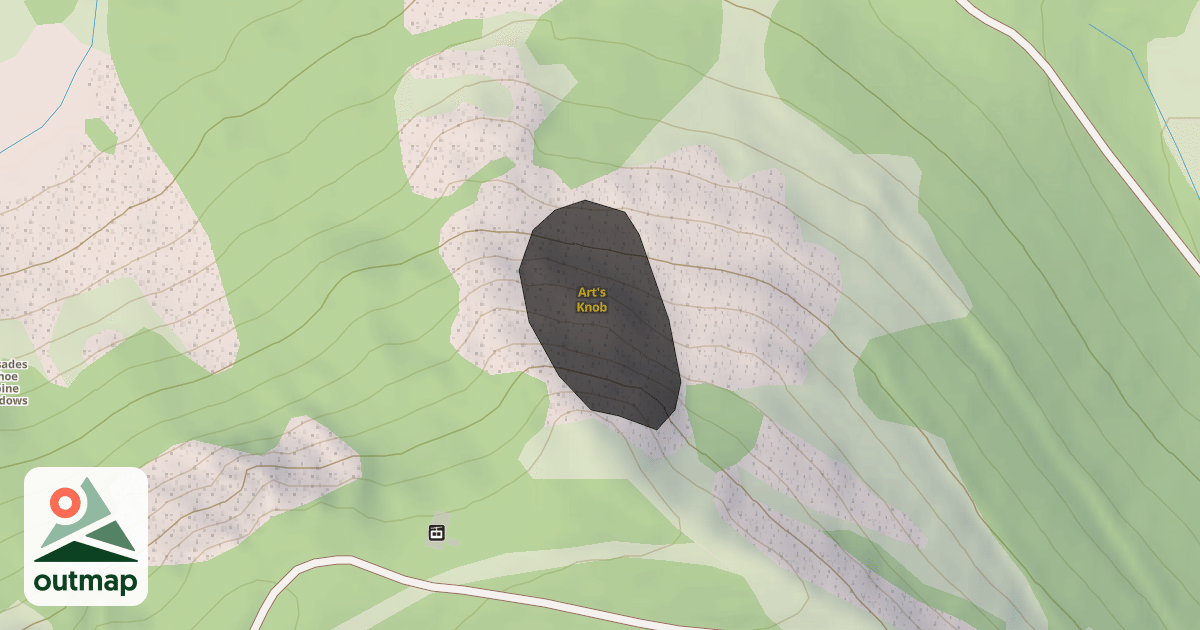 Map of Art's Knob