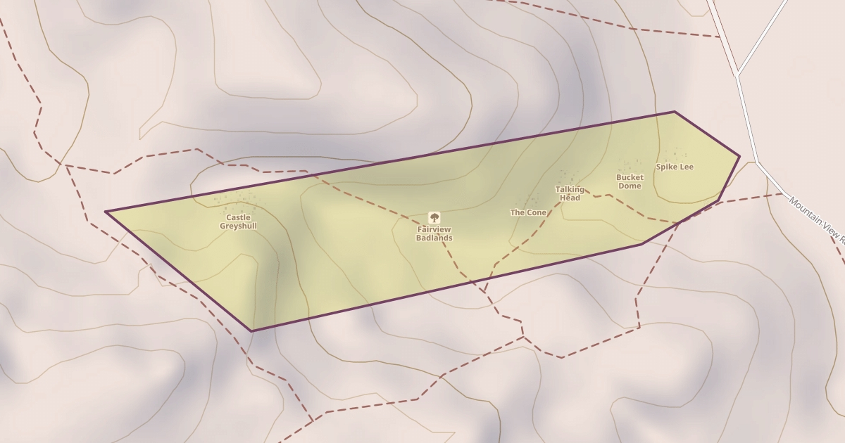 Map preview of Fairview Badlands