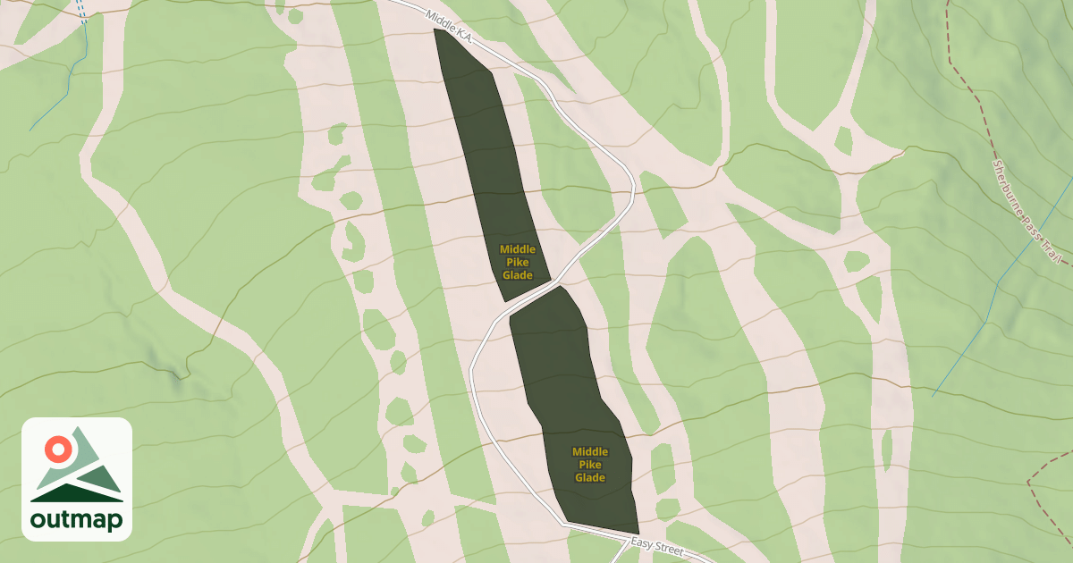 Map of Middle Pike Glade