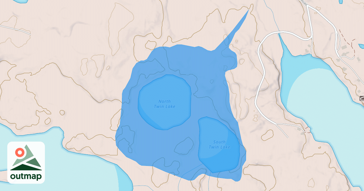 Map of Twin Lakes Trail