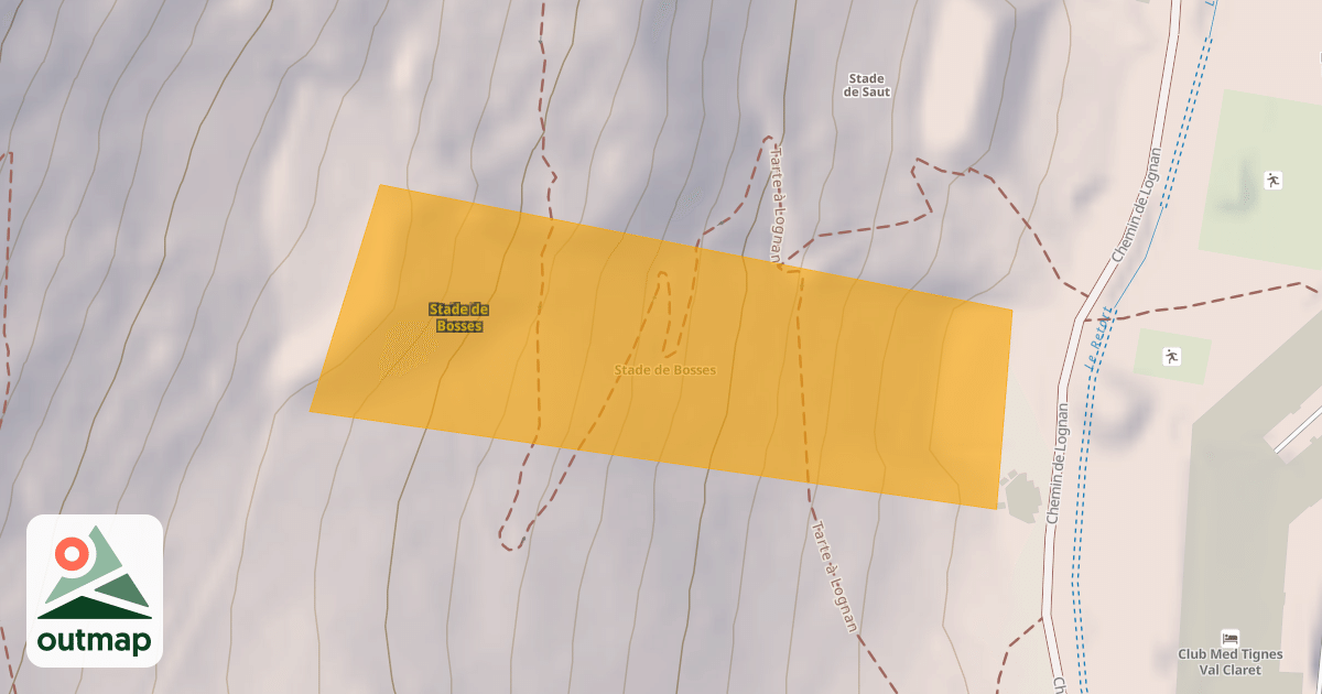 Map of Stade de Bosses