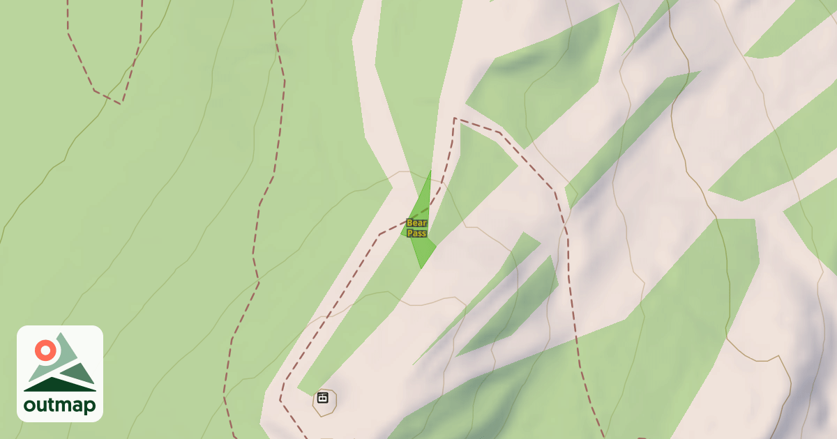 Map of Bear Pass
