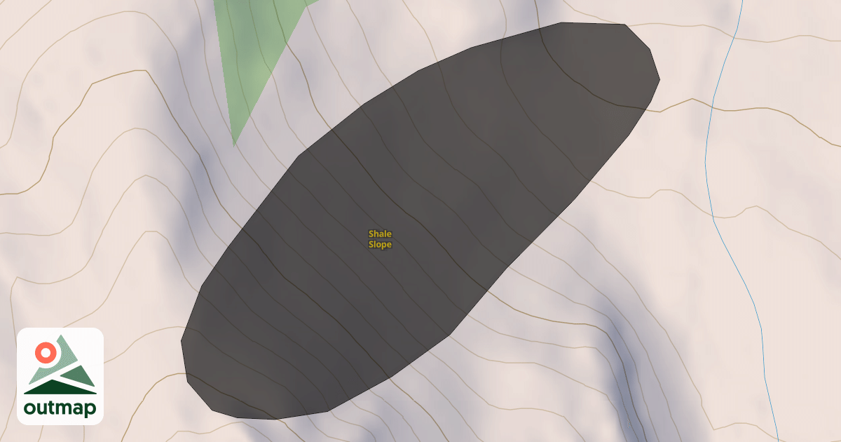 Map of Shale Slope