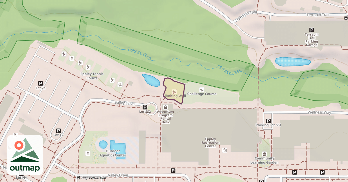 Map of Climbing Wall