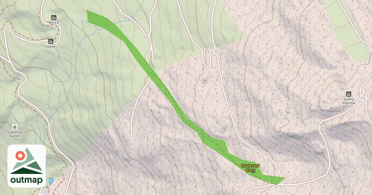 Map of Boulevard Gury