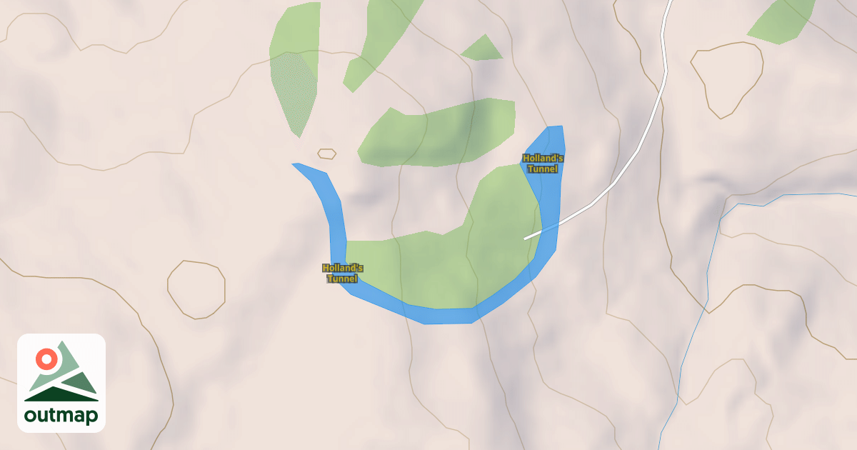 Map of Holland's Tunnel