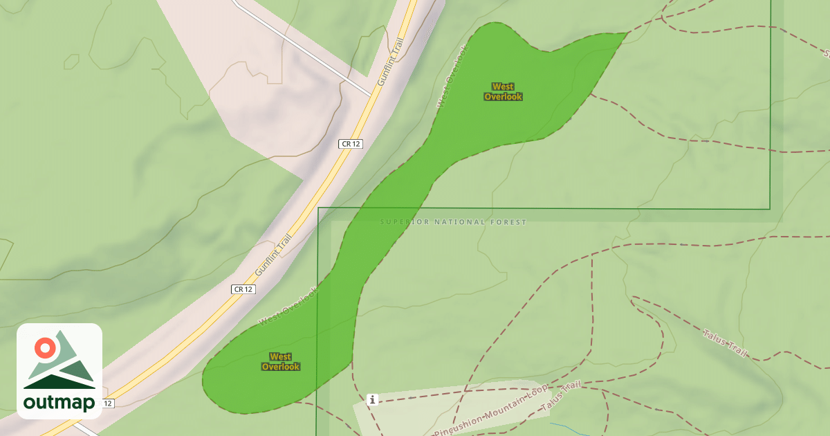 Map of West Overlook