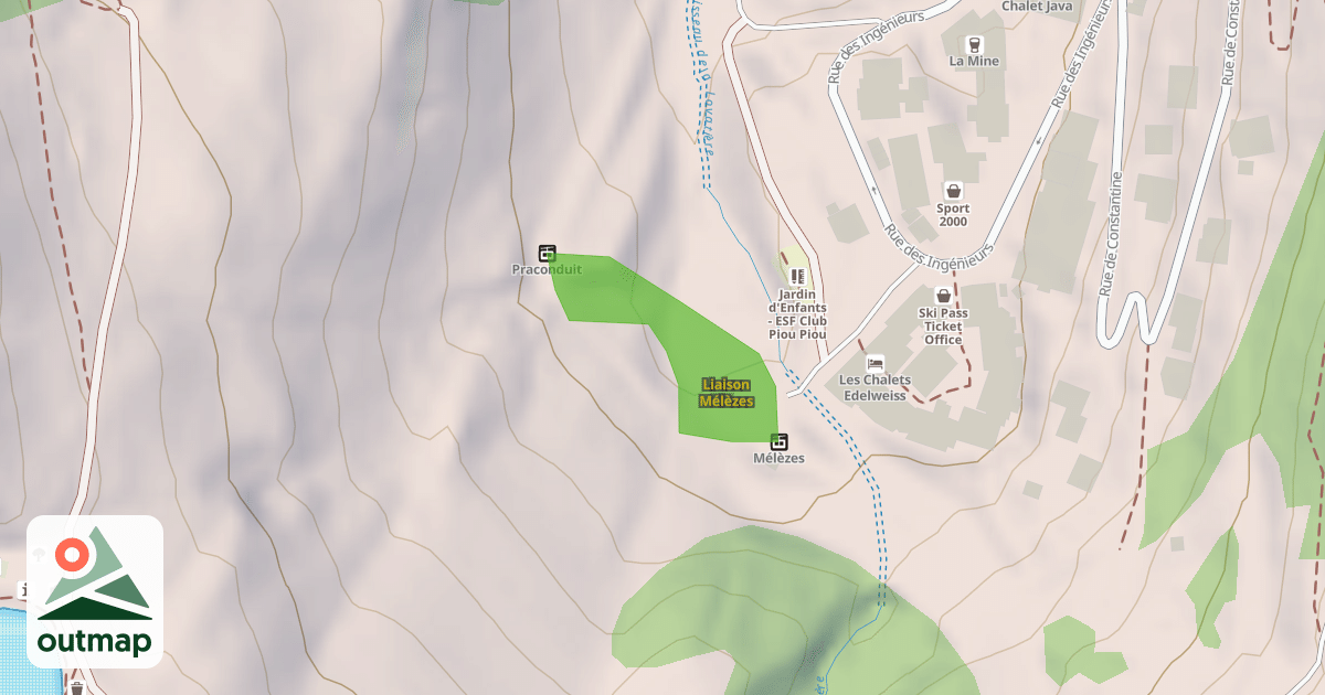 Map of Liaison Mélèzes