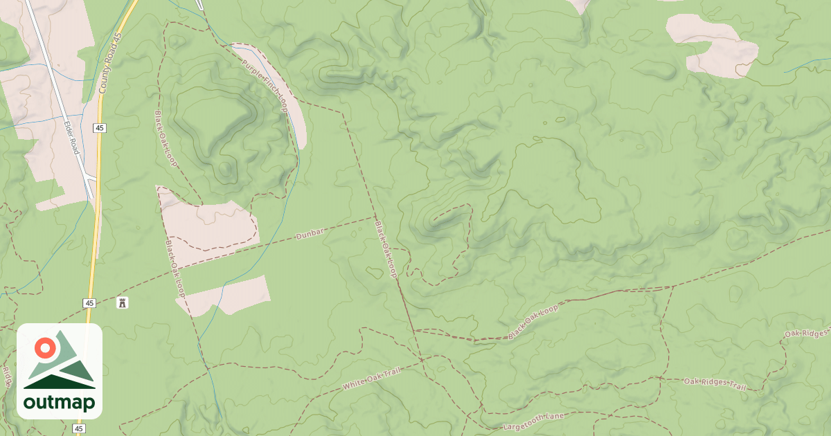 Map of Black Oak Loop