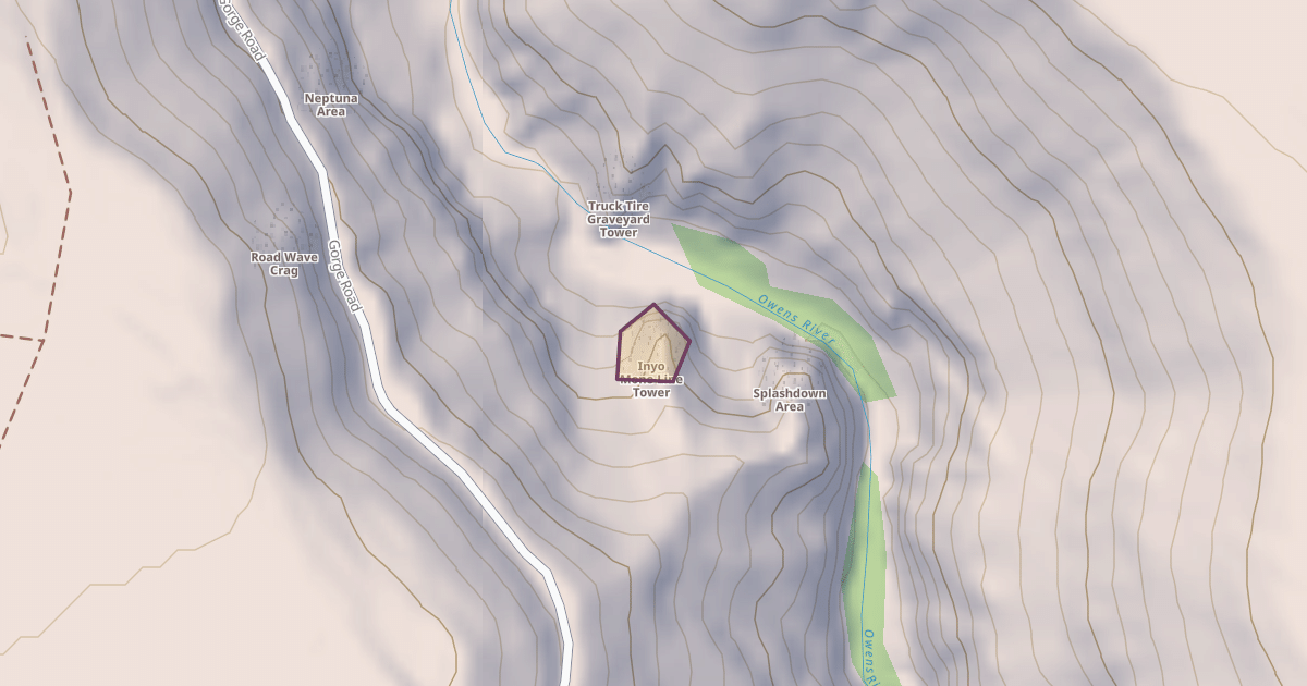Map preview of Inyo Mono Line Tower