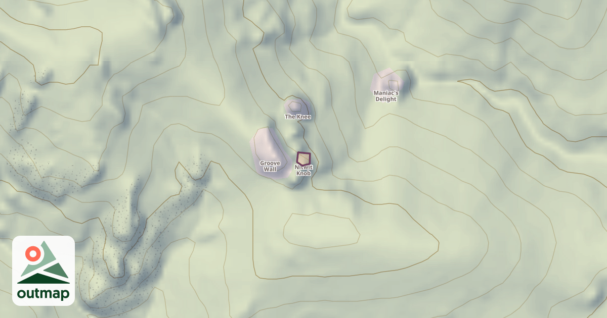 Map of Nit-Wit Knob