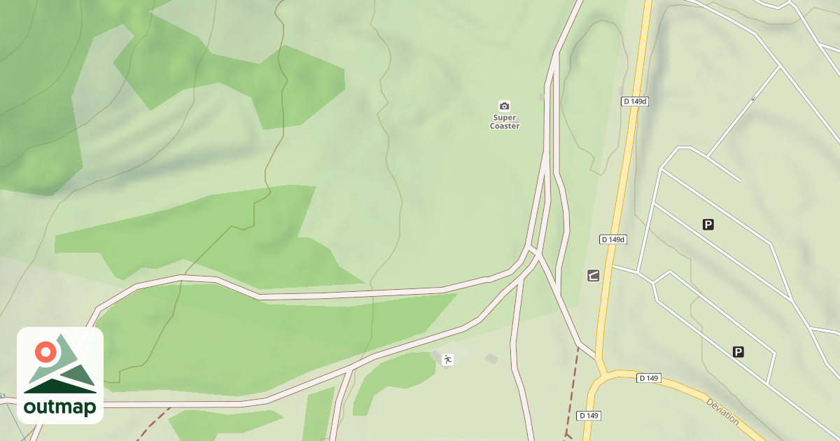 Map of Stade de luge gratuit
