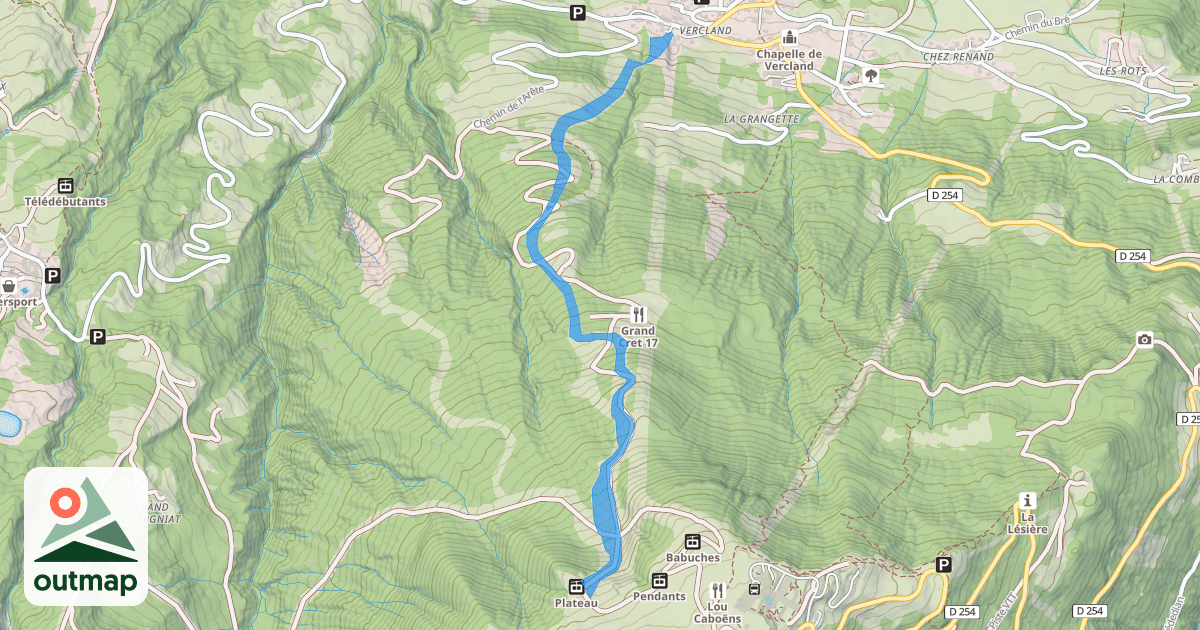 Map of Grand Crêt