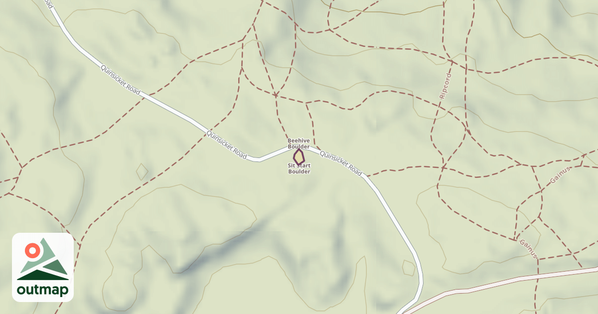 Map of Sit Start Boulder