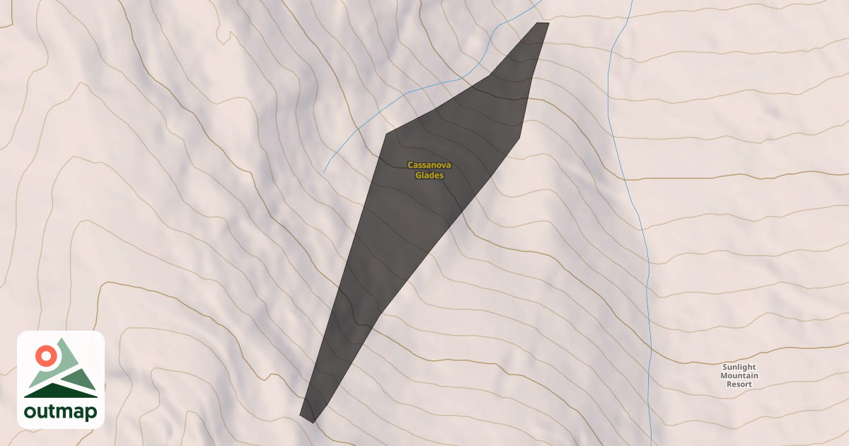 Map of Cassanova Glades