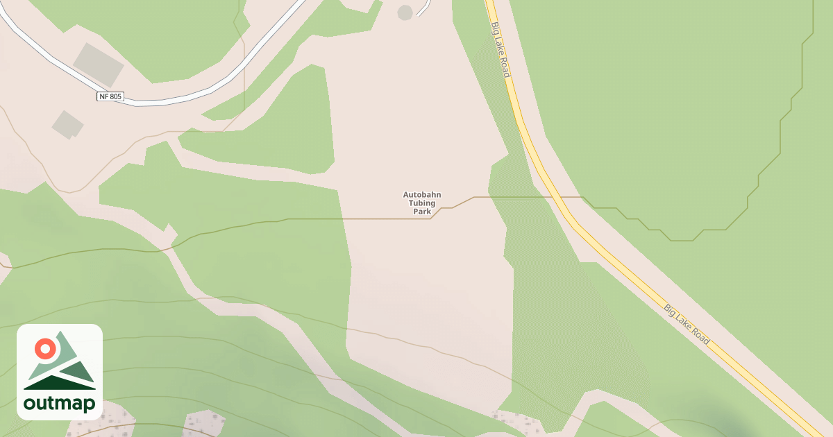 Map of Autobahn Tubing Area