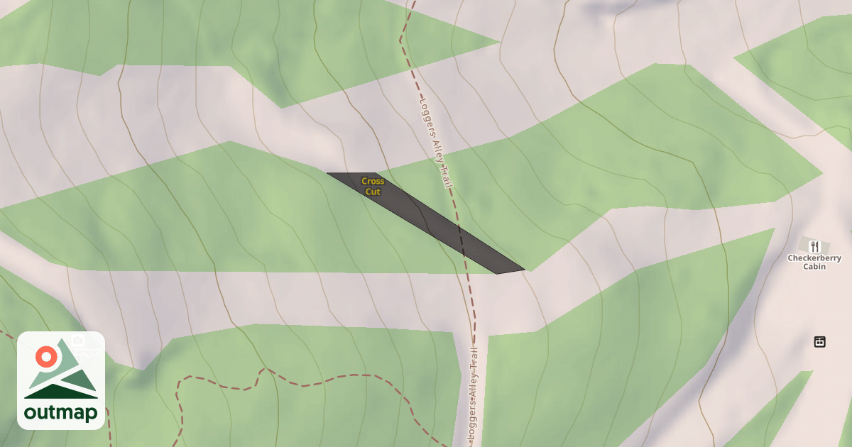Map of Cross Cut