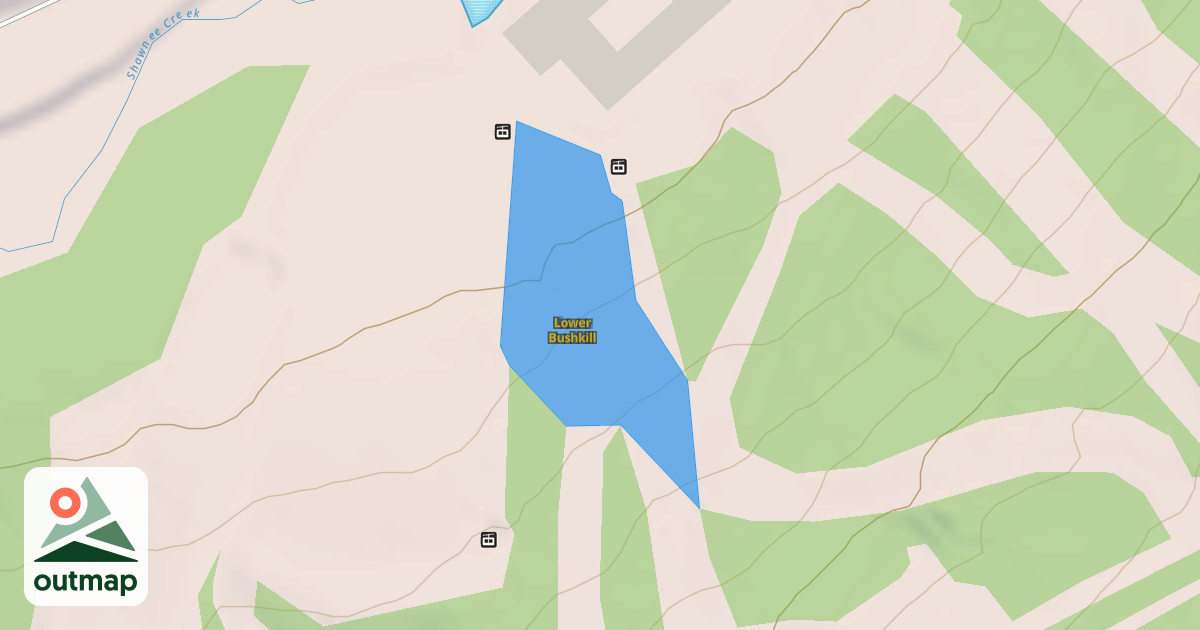 Map of Lower Bushkill