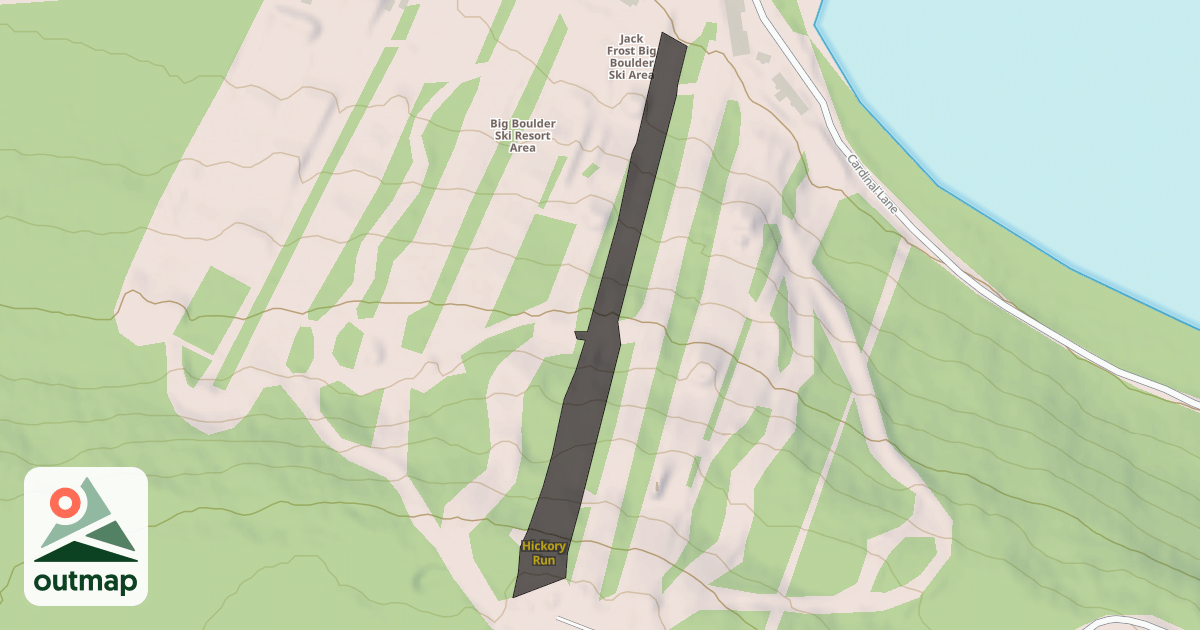 Map of Hickory Run