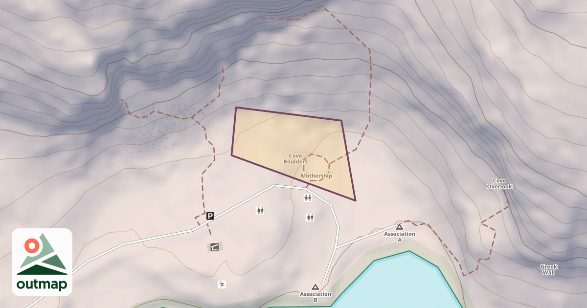 Map of Cove Boulders