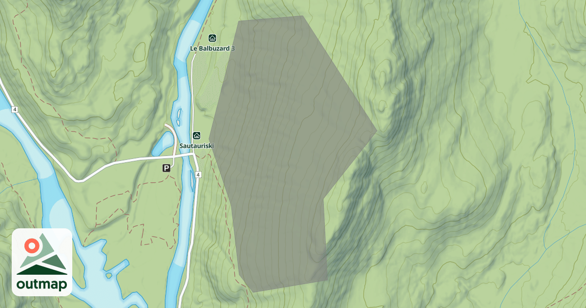 Map of Secteur Hors-Piste la Sautauski