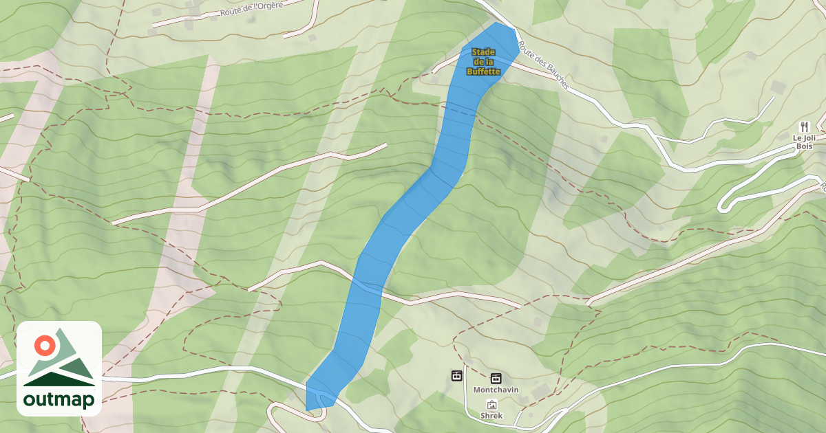 Map of Stade de la Buffette