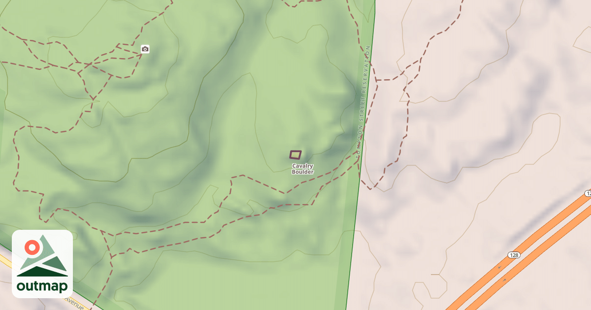 Map of Climbing Boulder