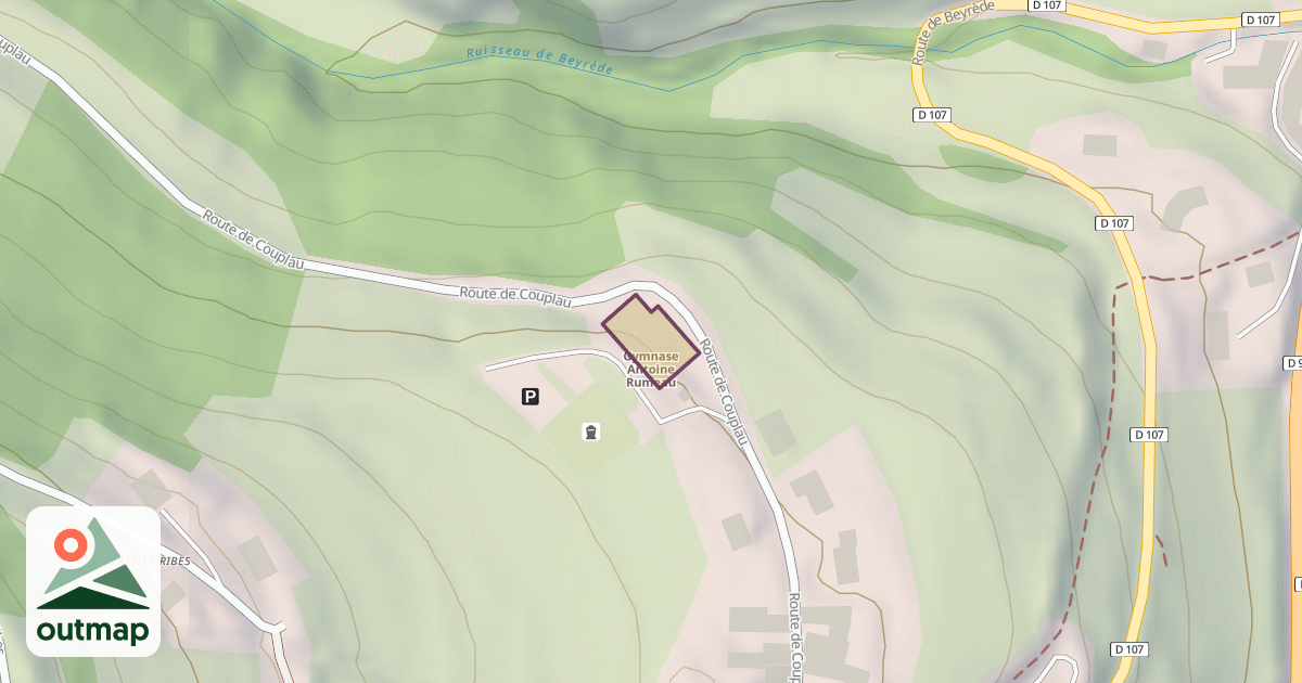 Map of Gymnase Antoine Rumeau