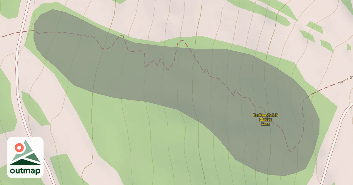 Map of Barksandwich Glades Area