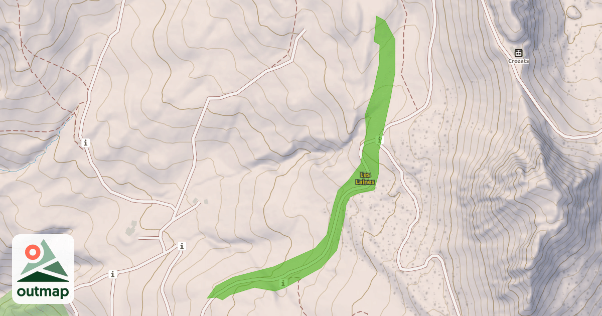 Map of Les Laines