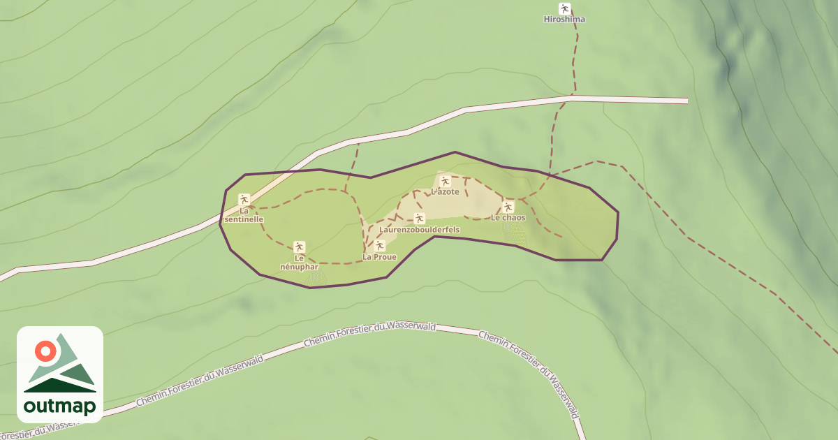 Map of Laurenzoboulderfels