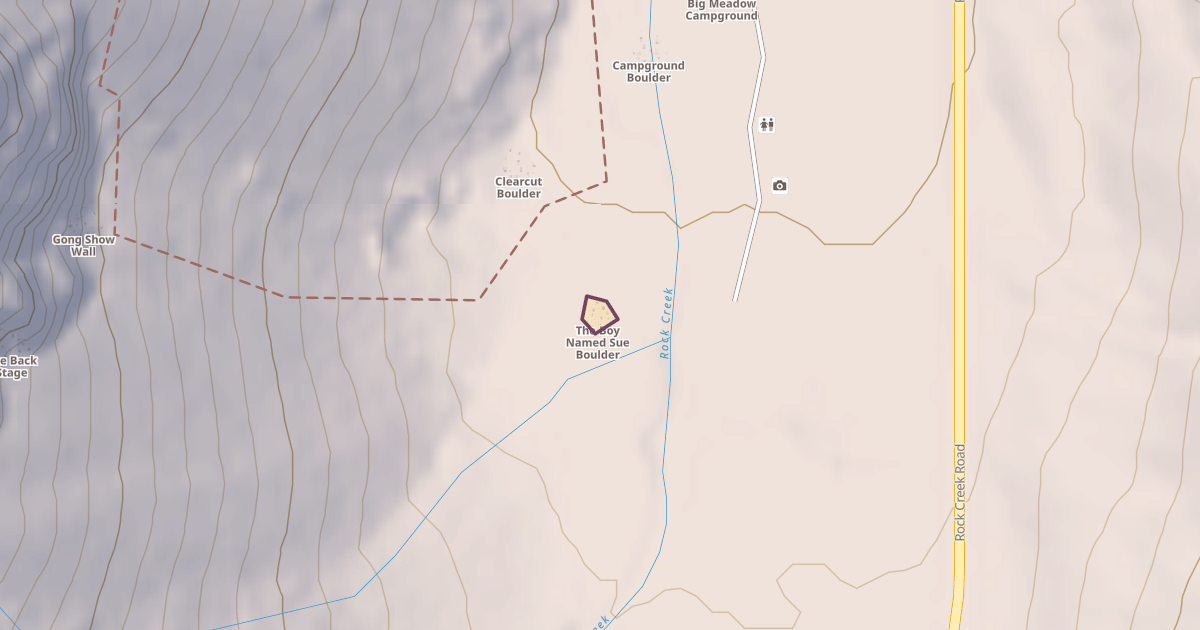 Map preview of The Boy Named Sue Boulder