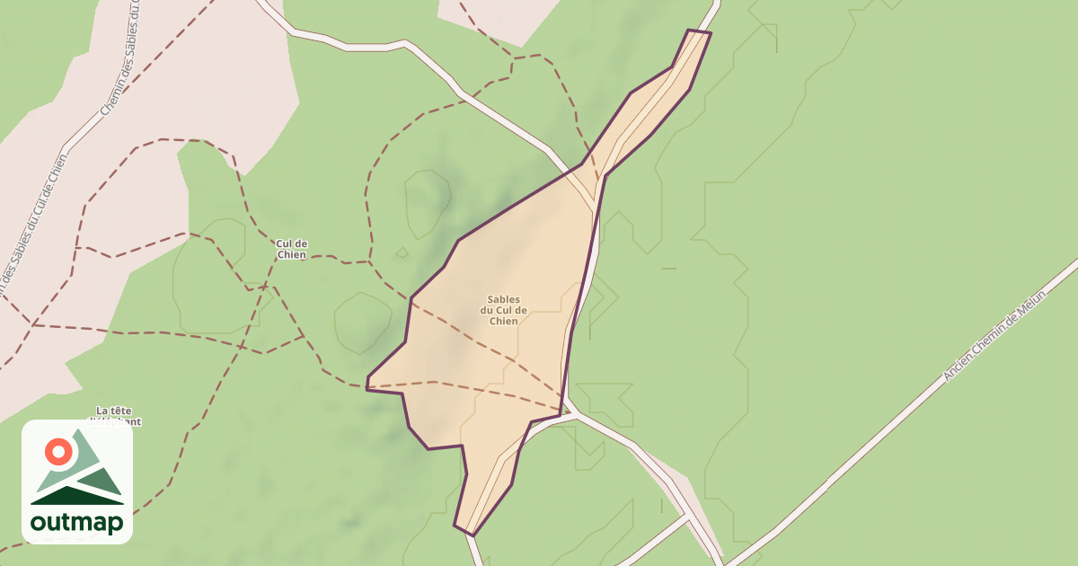 Map of Sables du Cul de Chien