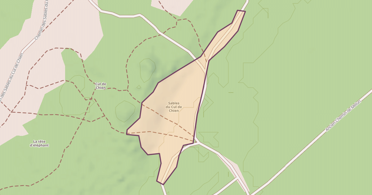 Map preview of Sables du Cul de Chien