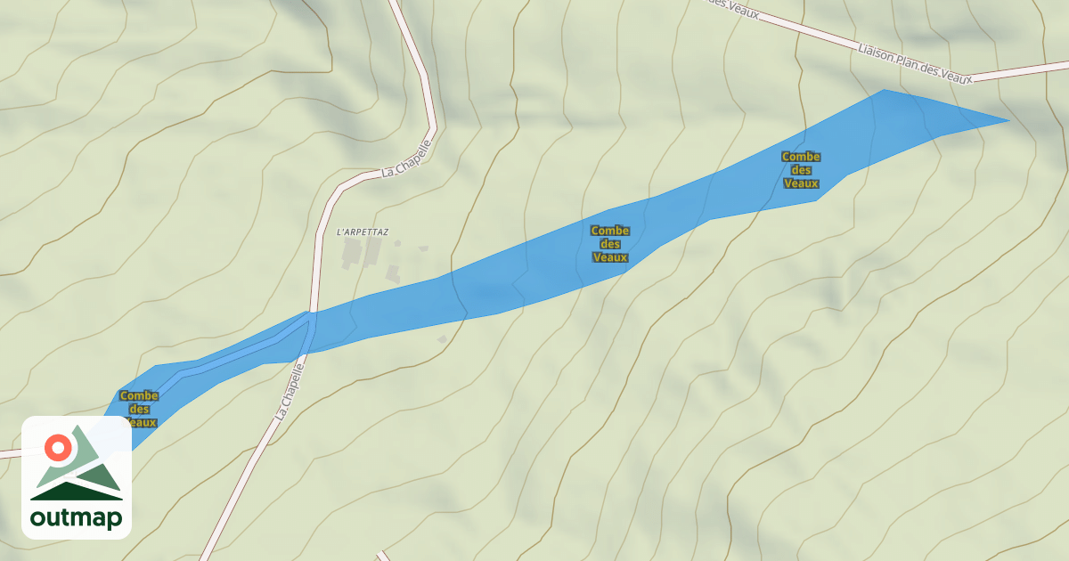 Map of Combe des Veaux
