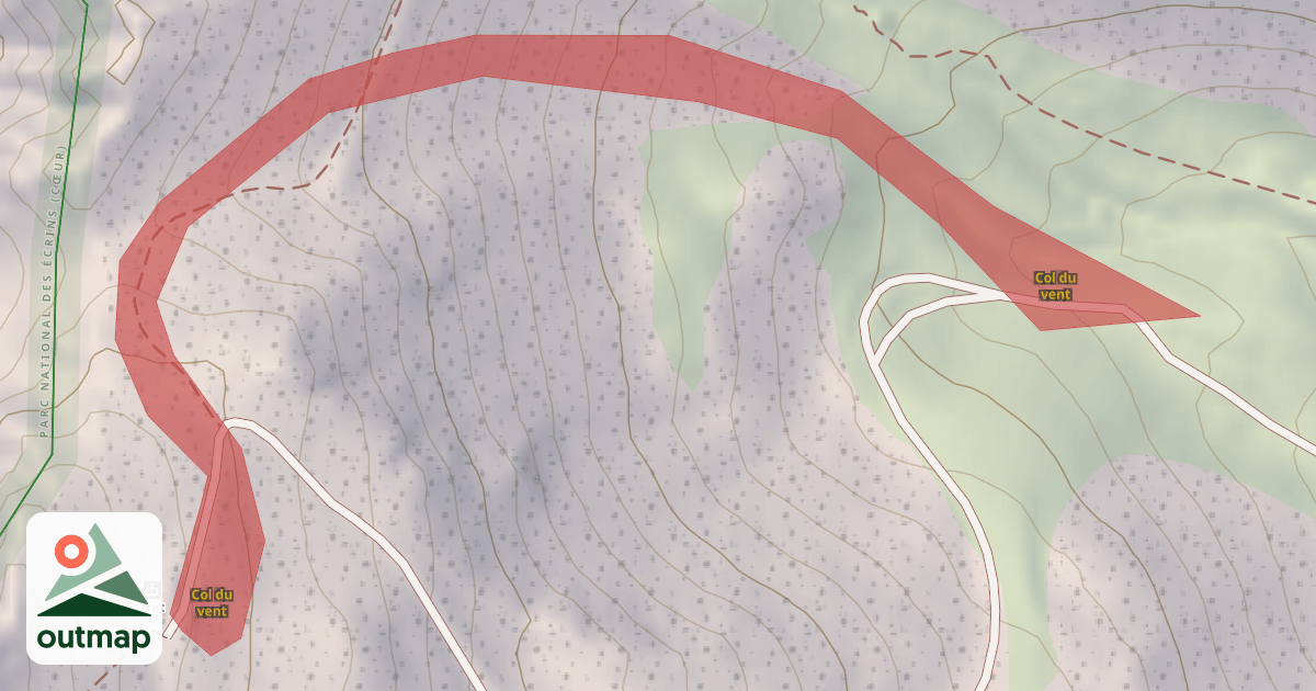 Map of Col du vent