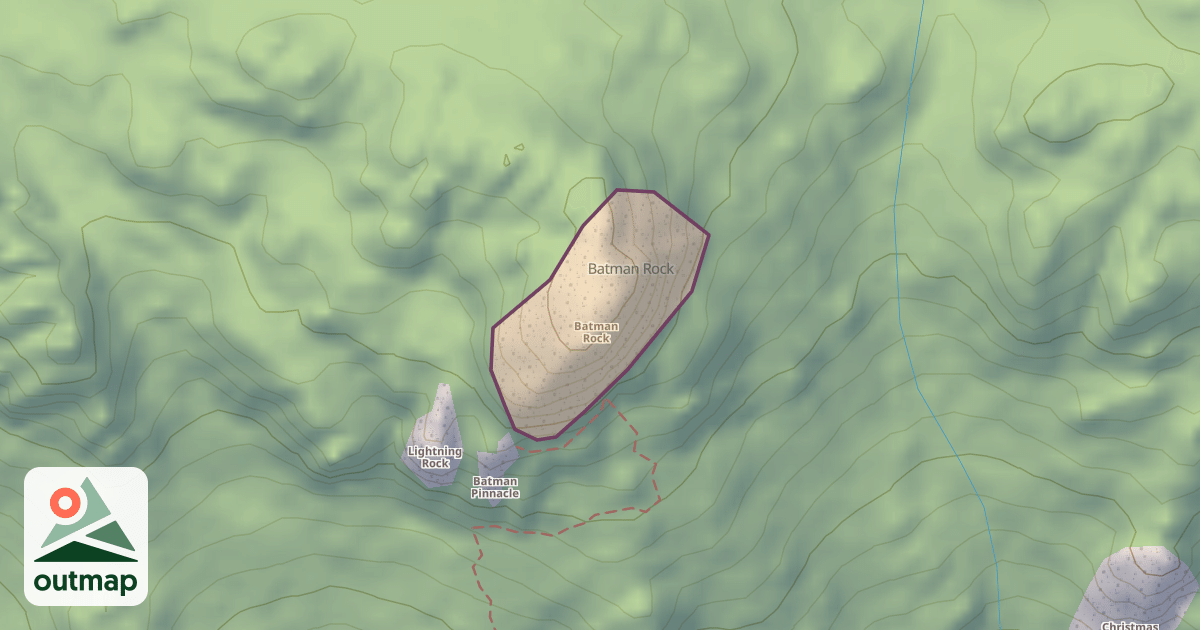 Map of Batman Rock
