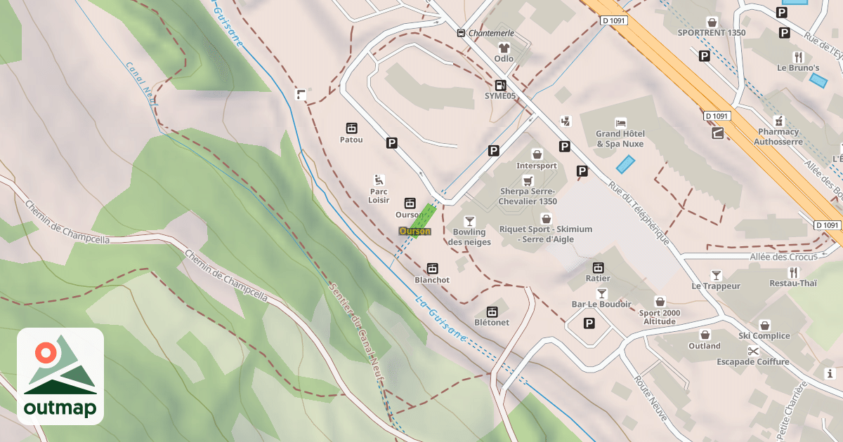 Map of Ourson